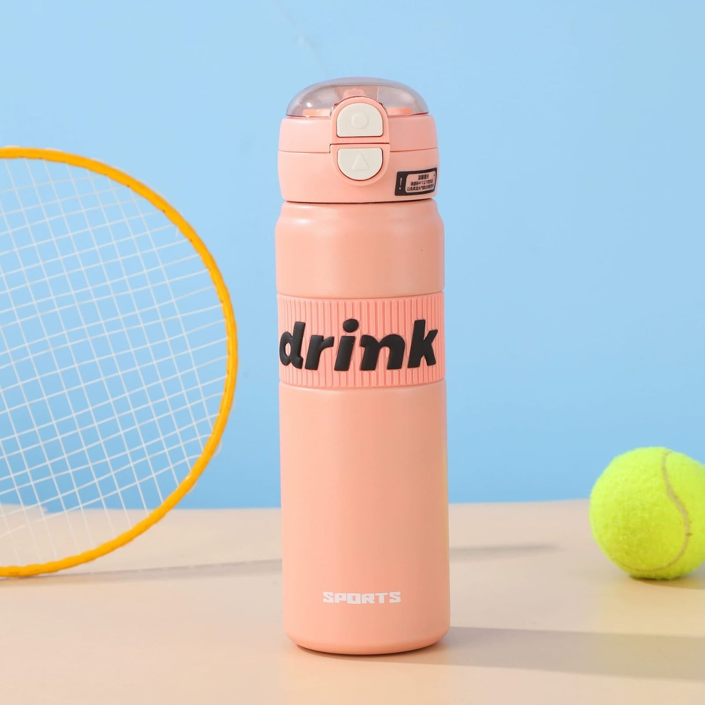 Dual Drink Water Bottle-Pink
