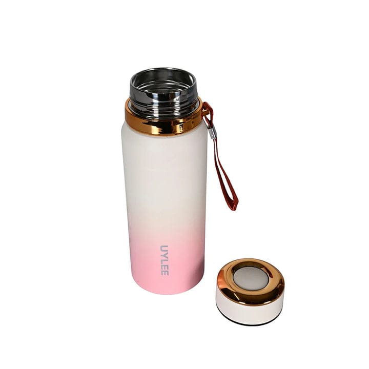 Vacuum Insulated Bottle-White Pink