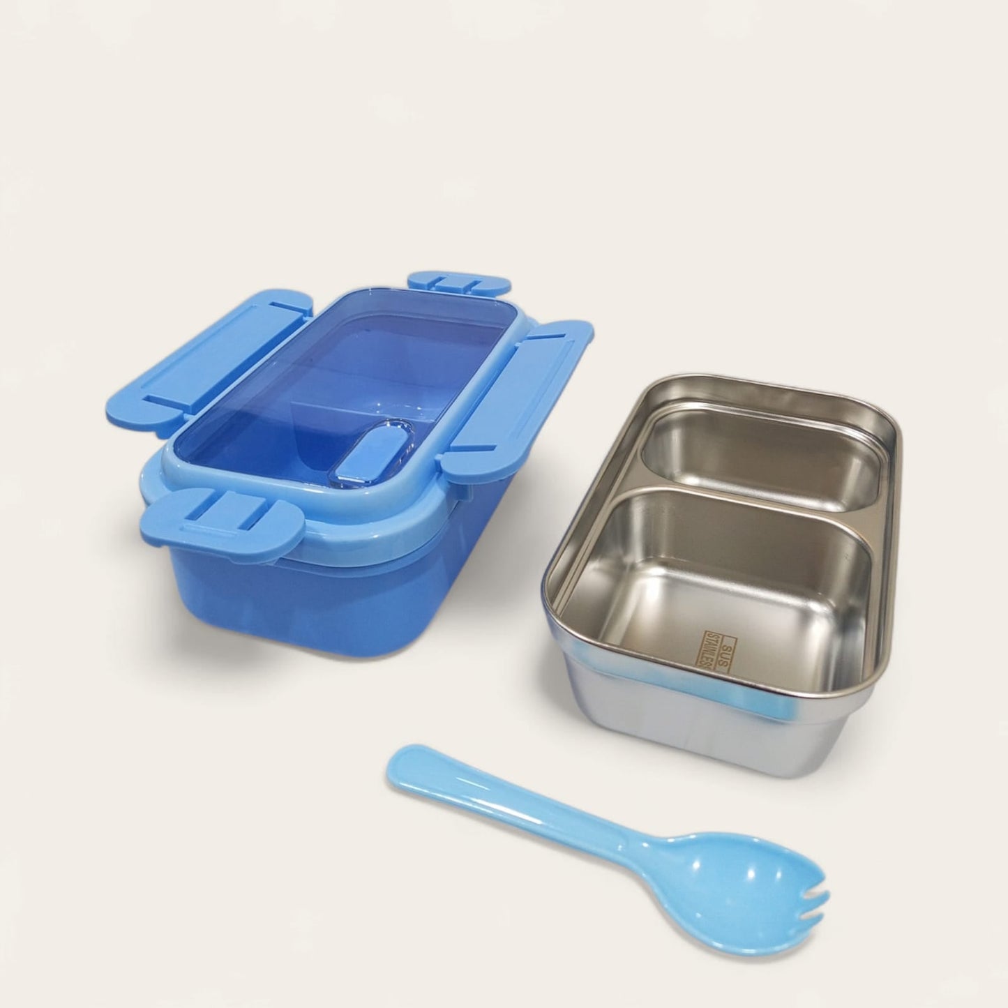 Stainless Steel Lunch Box-Blue