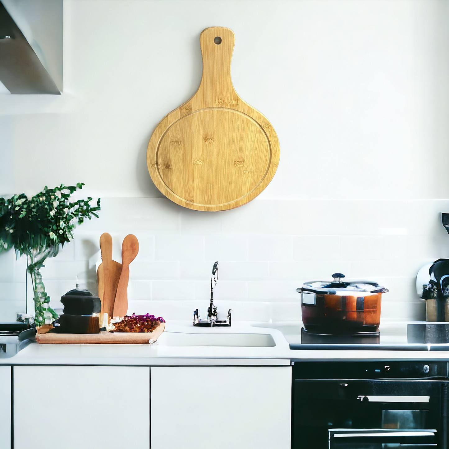 Wooden Pizza, Fruits Cutting Board-L
