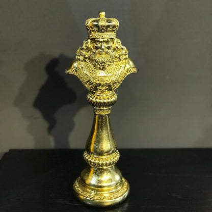 Single Piece Resin Golden Chess-Medium
