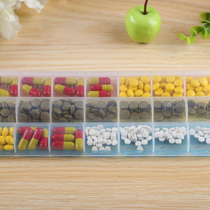 21 - Grid Pill Medicine Box Organizer