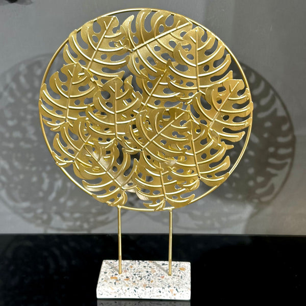 Metal Decoration Leaf Stand-Round