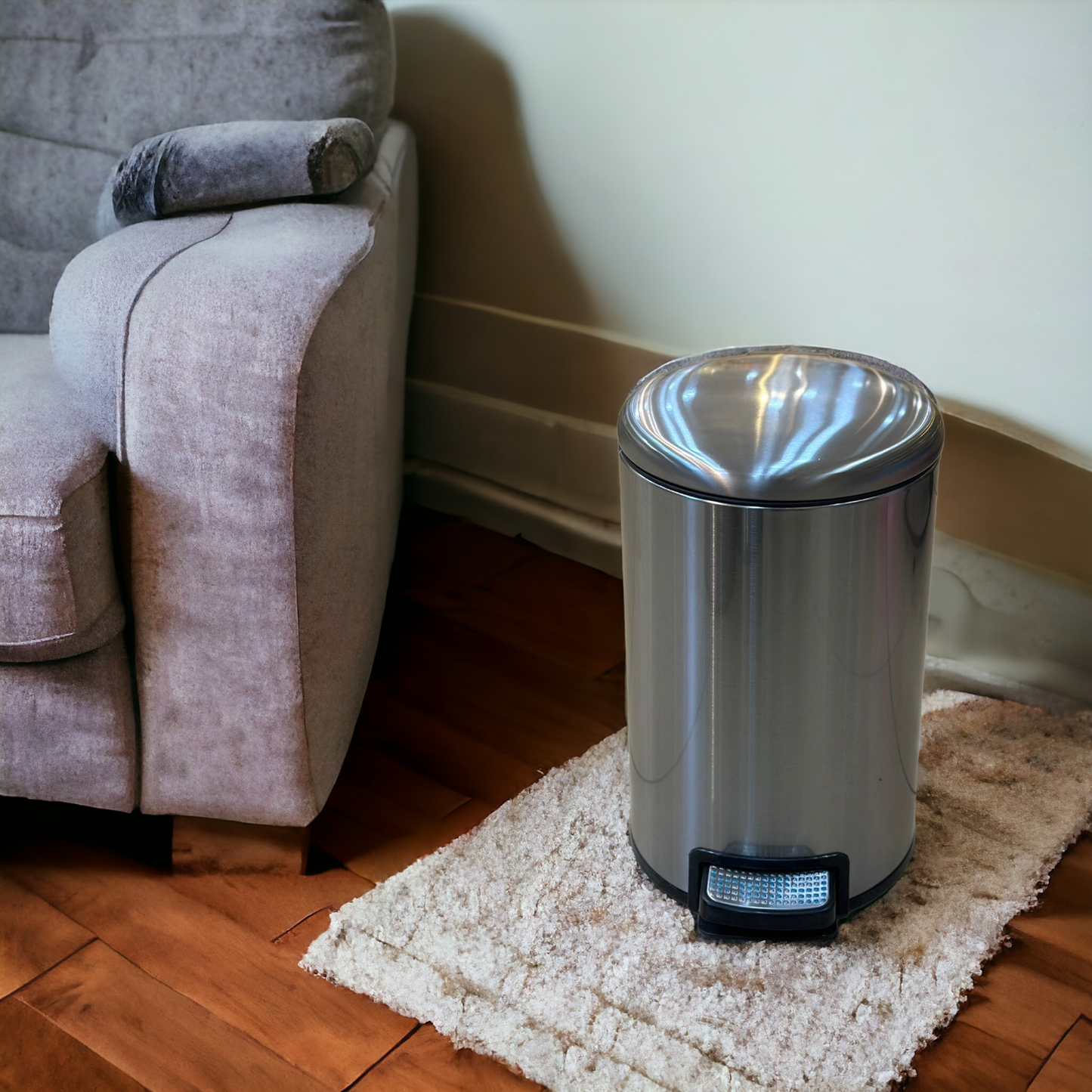 Steel Peddle Dustbin-SV8L