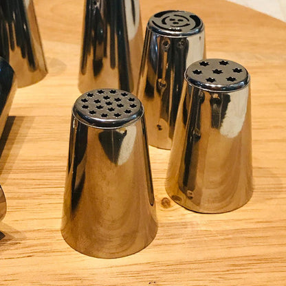 Stainless Steel 9 Pcs Cake Decorations Nozzles
