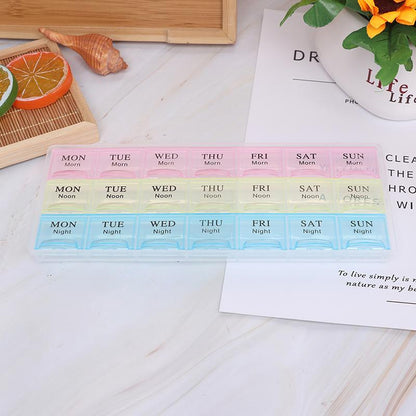 21 - Grid Pill Medicine Box Organizer