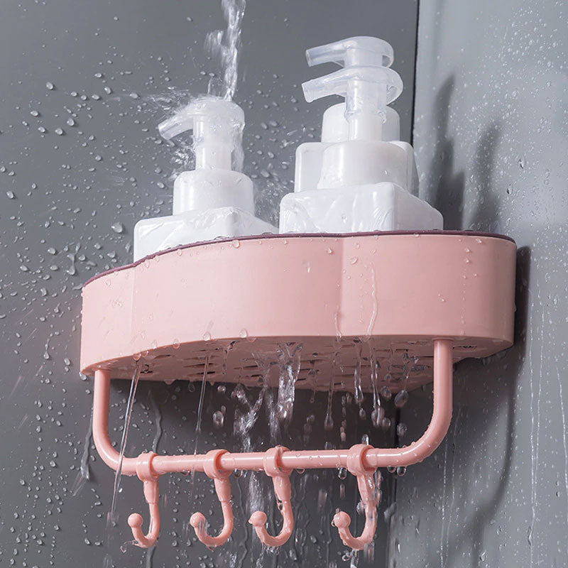 Punch Free Wall Corner Bathroom Shelves