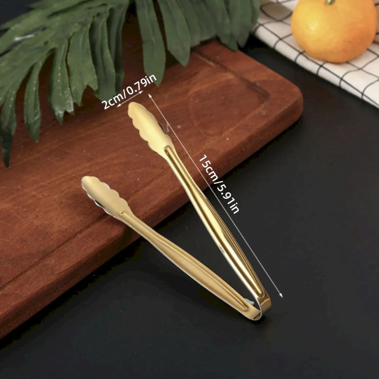 Golden Mini Serving Tong