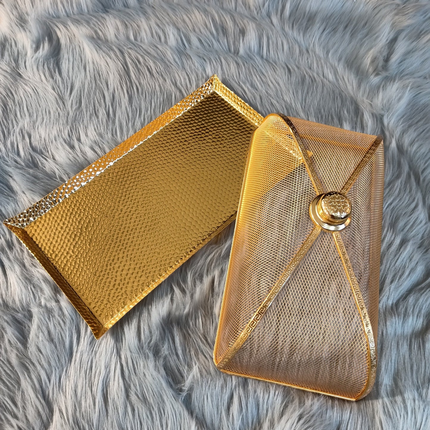 Metal Cake Tray With Lid Rectangle (M)