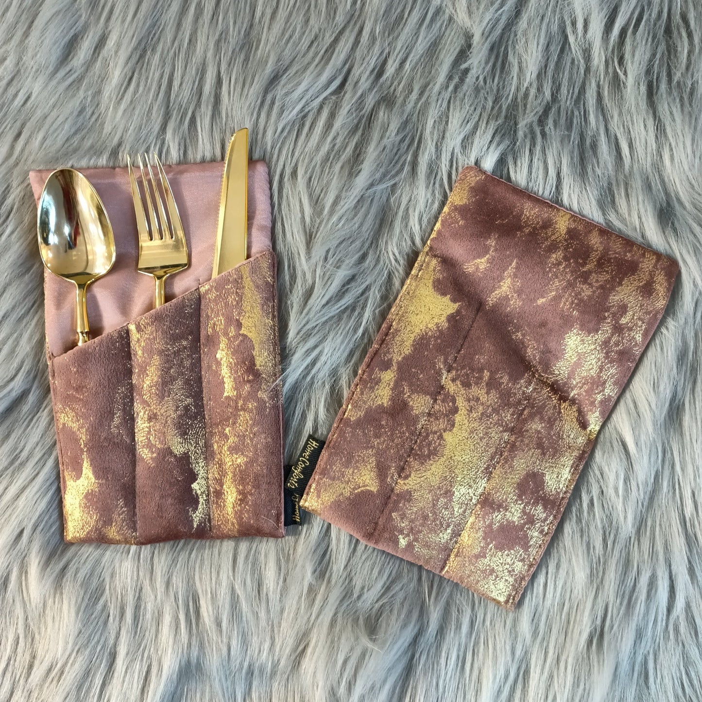Golden Spoon Holder 6Pc