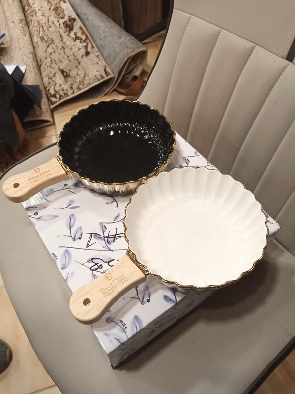 Wooden Handle Bowl