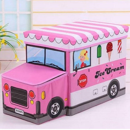 Ice Cream Design Storage Box-Pink