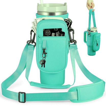 Water Bottle Carrier Bag with Phone Pocket