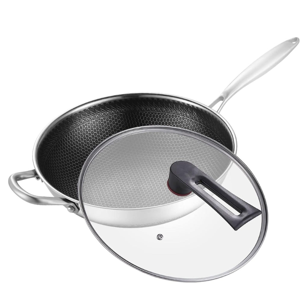 Non-Stick Single Side Laser Coating Pan-34cm
