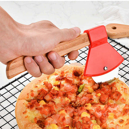 Ax Bamboo Handle Pizza Cutter