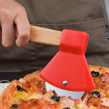 Ax Bamboo Handle Pizza Cutter