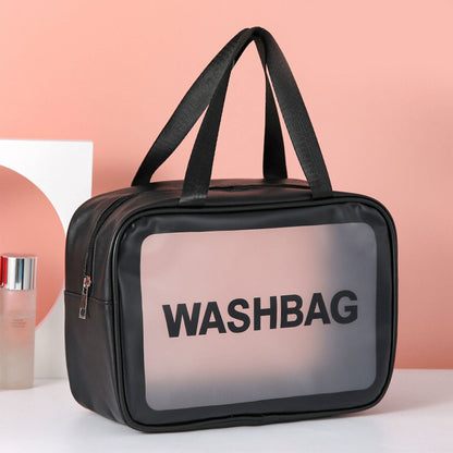 Wash Bag Makeup Travel Pouch Black (L)