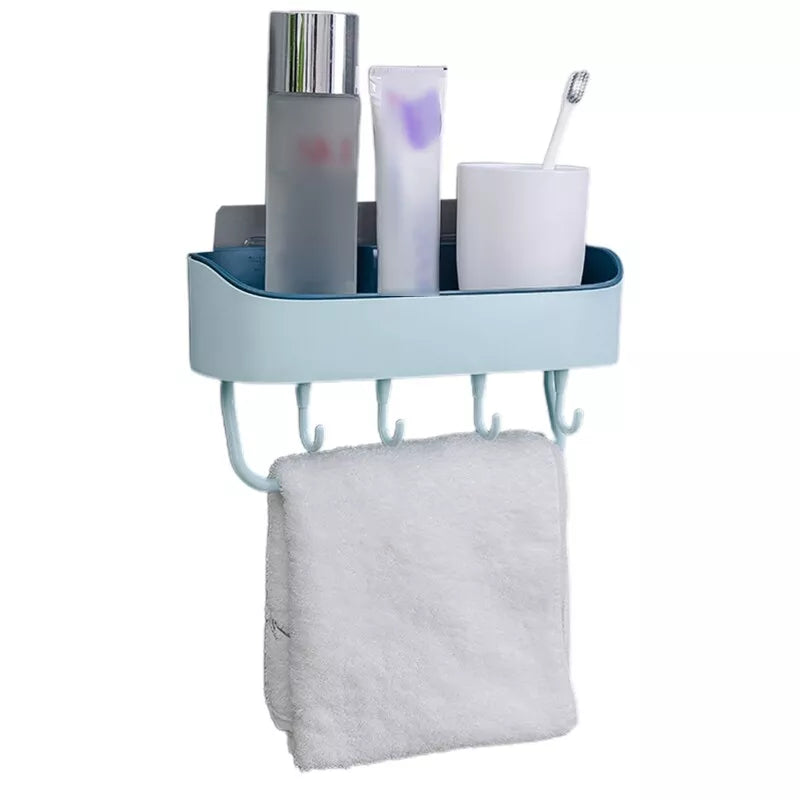 Wall Mounted Multi Storage Rack (Light Blue)
