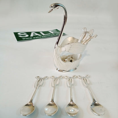 Luxury Swan Tea Spoons Set