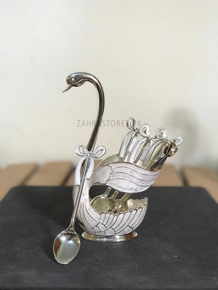 Luxury Swan Tea Spoons Set