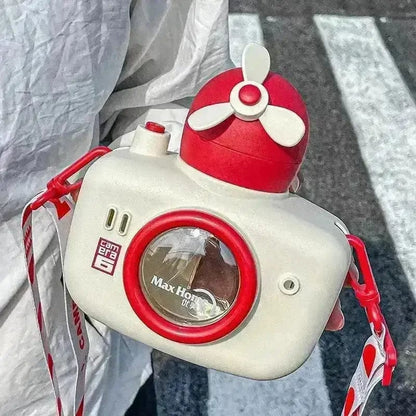 Camera Shape Water Bottle-White